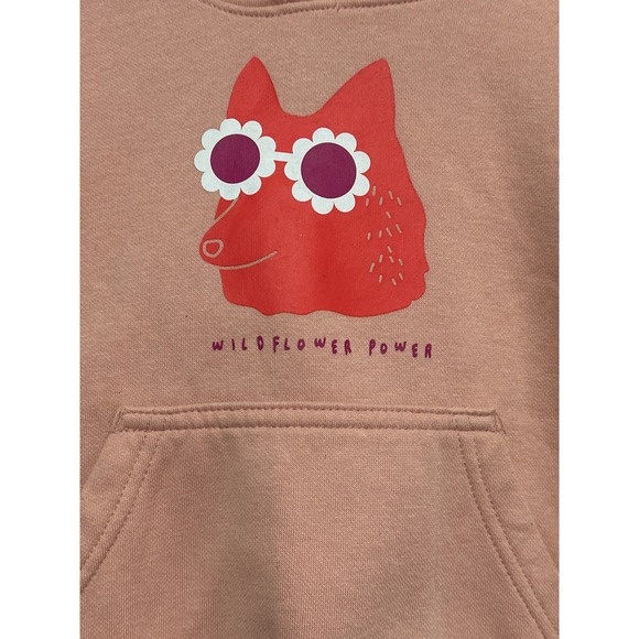 Columbia Kids Pink Wildflower Power Fox Graphic Hoodie - Picture 3 of 8